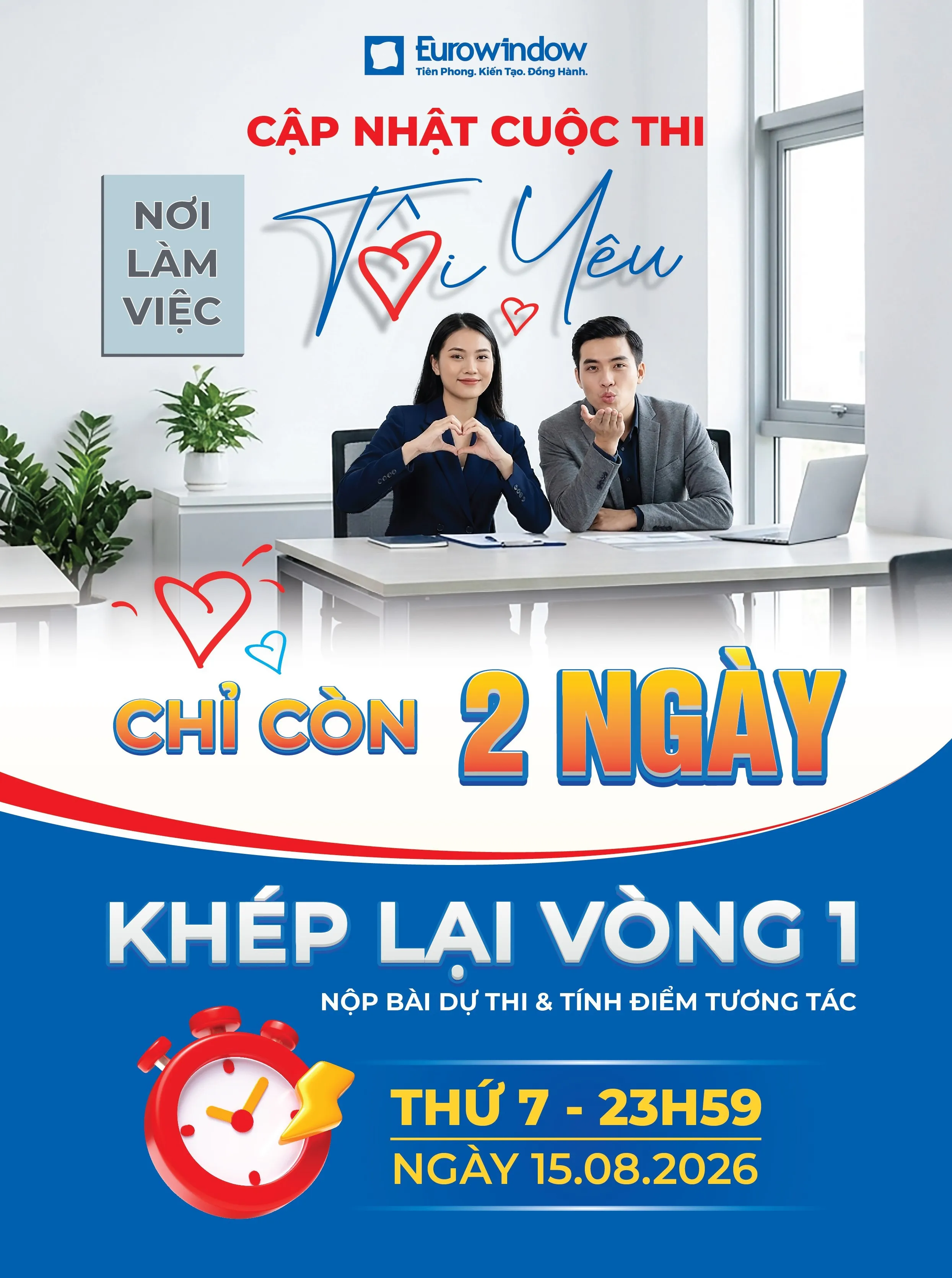 Cập nhật cuộc thi "Eurowindow – Nơi làm việc tôi yêu": 28 bài dự thi và chặng nước rút trước giờ khóa cổng